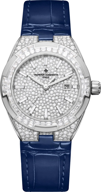 Vacheron Constantin,Overseas 35mm,35mm,White Gold,Silver,Automatic,Day,Anti-magnetic,4617V,4617V/215G-H039