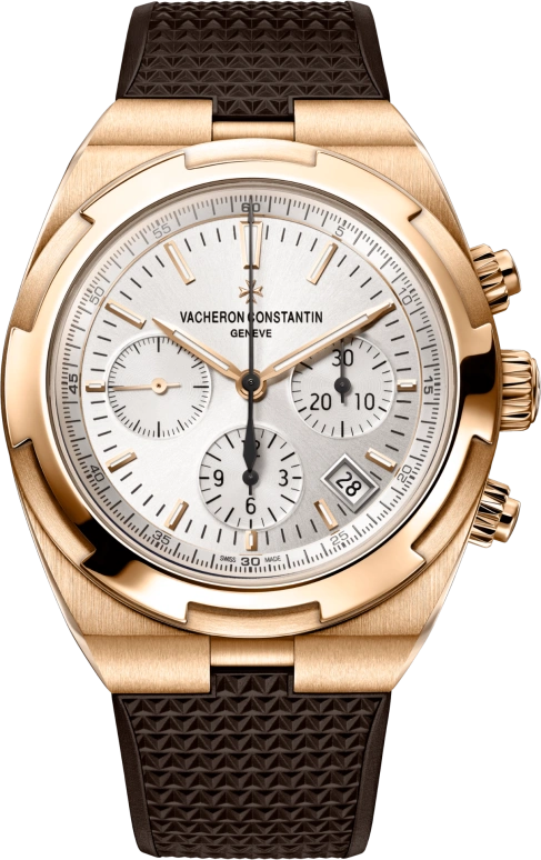 Vacheron Constantin,Overseas 42.50mm,42.50mm,Pink Gold,Silver,Automatic,Chronograph,Day,5500V,5500V/000R-B074