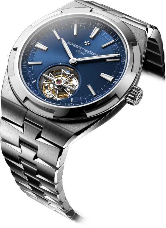 Vacheron Constantin,Overseas 42.50mm,42.50mm,Stainless Steel,Blue,Automatic,Tourbillon,80hours,Kevin De Bruyne,6000V,6000V/110A-B544