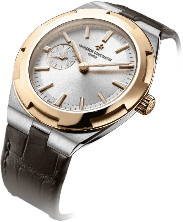 Vacheron Constantin,Overseas 37mm,37mm,Pink Gold,Stainless Steel,Silver,Automatic,Anti-magnetic,60hours,2300V,2300V/100M-B400