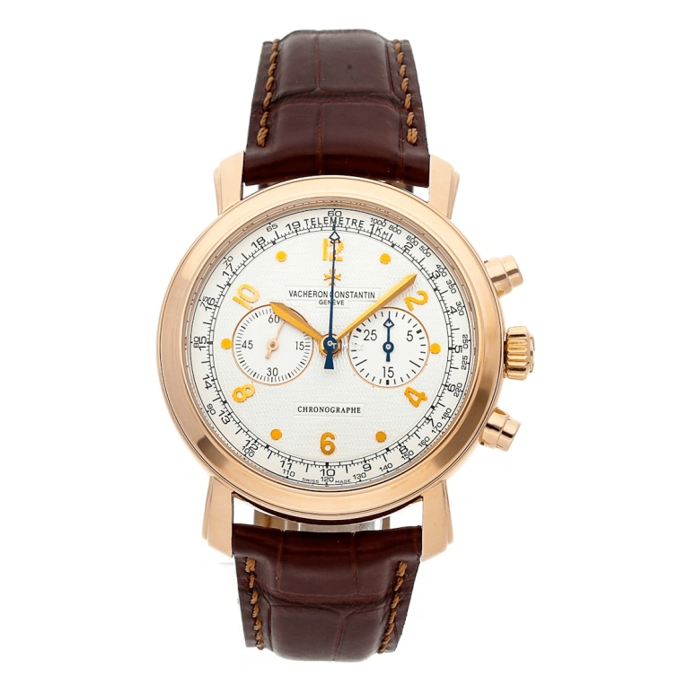 Vacheron Constantin,Malte 41.50mm,41.50mm,Rose Gold,White,Handwound,Chronograph,48hours,47120,47120/000R-9099