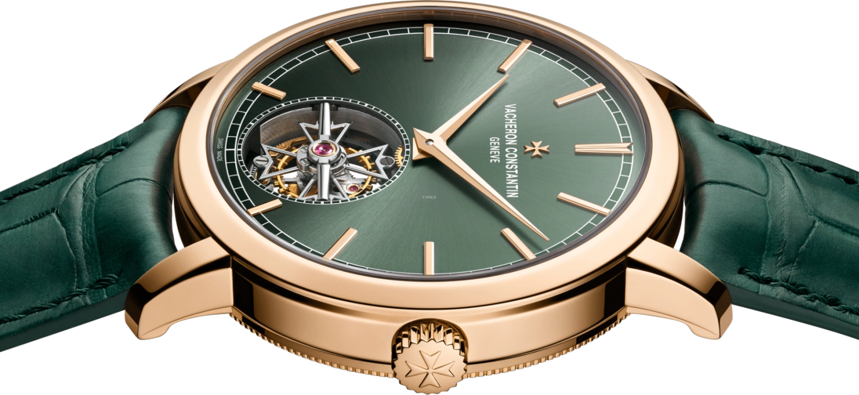 Vacheron Constantin,Traditionnelle 41mm,41mm,Pink Gold,Green,Automatic,Tourbillon,80hours,6000T,6000T/000R-B972