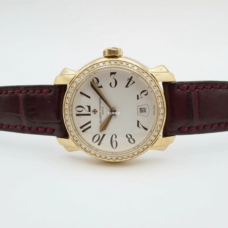 Vacheron Constantin,Malte 30mm,30mm,Yellow Gold,White,Handwound,Day,40hours,25715,25715/000J-8899