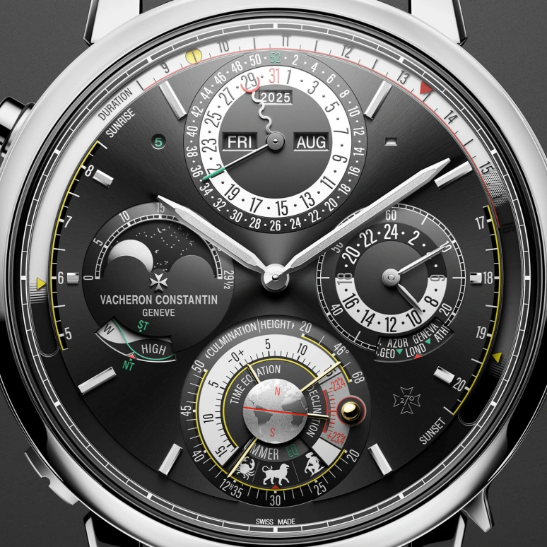 Vacheron Constantin,Artelier Cabinotiers Special Order 45mm,45mm,White Gold,Black,Grey,Handwound,Chronograph,Moonphase,Perpetual Calendar,Leap Year,72hours,In-house Caliber,9600C,9600C/000G-231C