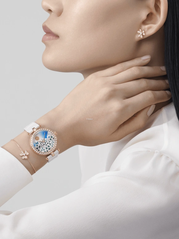 Van Cleef & Arpels,Other 33mm,33mm,Rose Gold,Multi-Color,Handwound,Round,VCARPBKD00