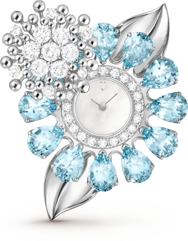Van Cleef & Arpels,High Jewelry 12mm,12mm,White Gold,White,Quartz,Sapphire,Other,VCARPET600