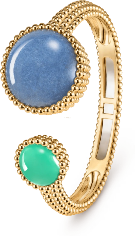 Van Cleef & Arpels,Perlée™ 25mm,25mm,Yellow Gold,White,Quartz,Sapphire,Round,VCARPETI00