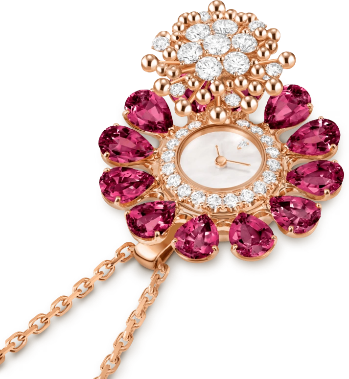 Van Cleef & Arpels,High Jewelry 12mm,12mm,Rose Gold,White,Quartz,Sapphire,Other,VCARPET500