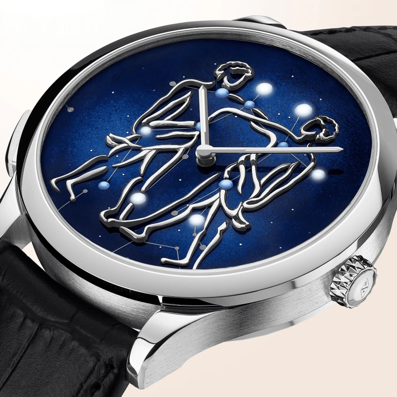 Van Cleef & Arpels,Poetic Complications® 42mm,42mm,White Gold,Transparent,Blue,Automatic,Sapphire,Crystal Glass,Round,VCARO8TD00