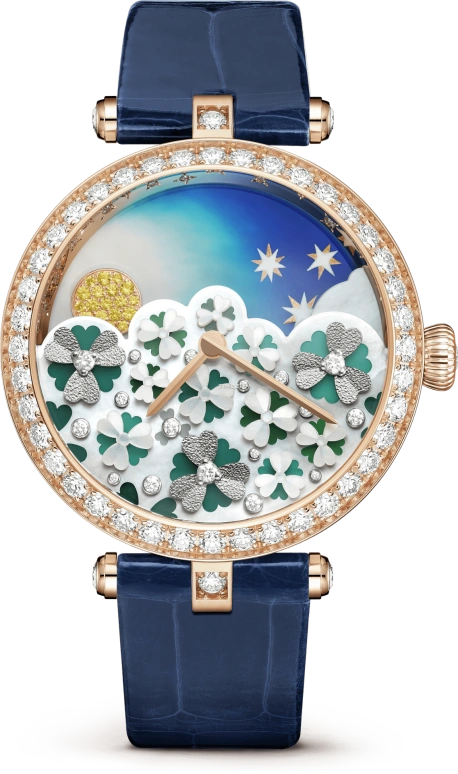 Van Cleef & Arpels,Other 33mm,33mm,Rose Gold,Multi-Color,Handwound,Round,VCARPBKD00