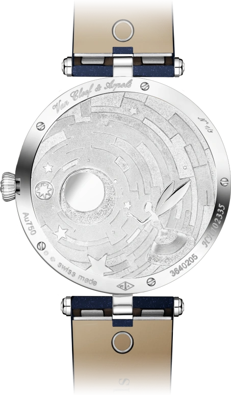 Van Cleef & Arpels,Extraordinary Dials™ 41mm,41mm,White Gold,Blue,Handwound,Round,Silver,VCARPBL700