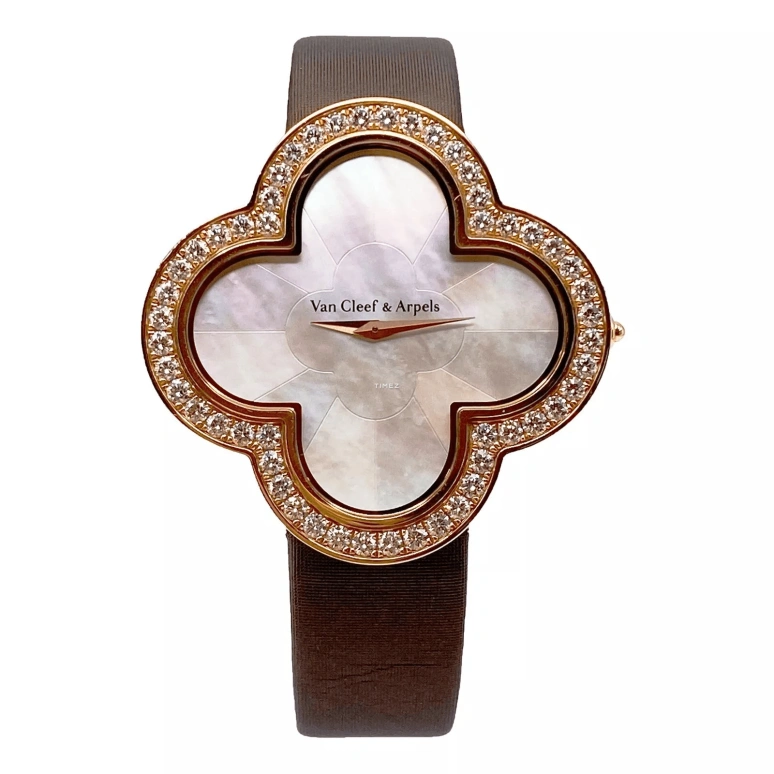 Van Cleef & Arpels,Alhambra® 40x40mm,40x40mm,Rose Gold,White,Quartz,Sapphire,Crystal Glass,Other,VCARO30100
