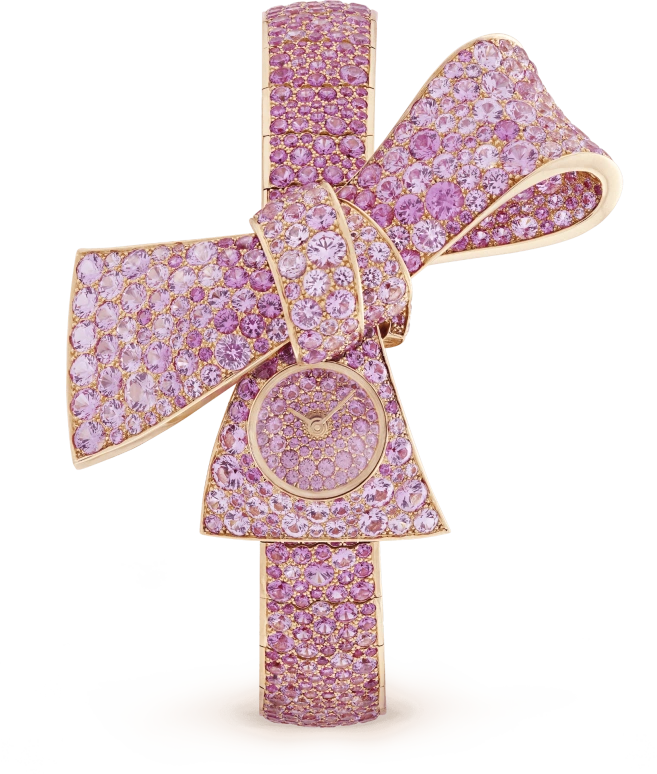 Van Cleef & Arpels,High Jewelry 14x17mm,14x17mm,Rose Gold,Sapphire,Rose,Pink Red,Red,Pink,Sapphire,Crystal Glass,Rose Gold,Pink Red,Red,Setting,Diamonds,Sapphire,VCARO8OW00