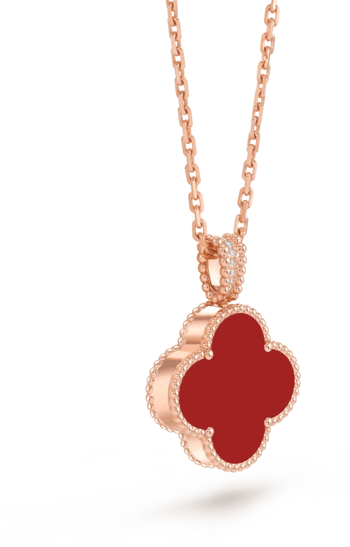 Van Cleef & Arpels,Alhambra® 28mm,28mm,Rose Gold,White,Mother of Pearl,VCARO8ZV00