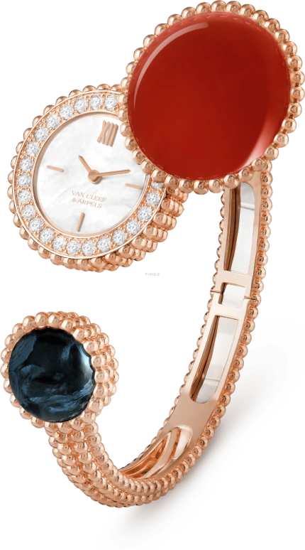 Van Cleef & Arpels,Perlée™ 25mm,25mm,Rose Gold,White,Quartz,Sapphire,Round,VCARPBKK00