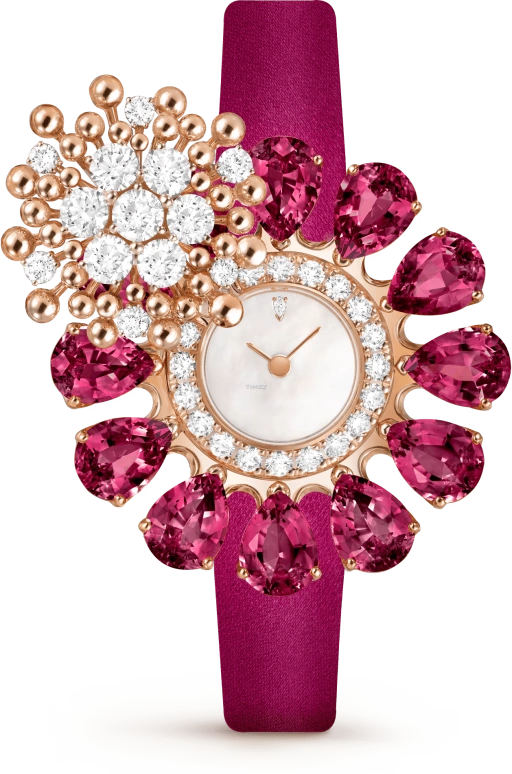 Van Cleef & Arpels,High Jewelry 12mm,12mm,Rose Gold,White,Quartz,Sapphire,Other,VCARPET500