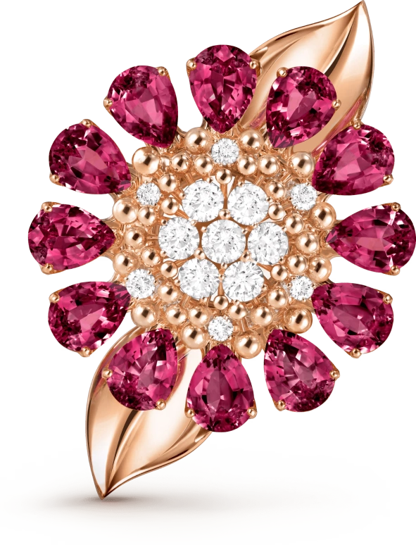 Van Cleef & Arpels,High Jewelry 12mm,12mm,Rose Gold,White,Quartz,Sapphire,Other,VCARPET500