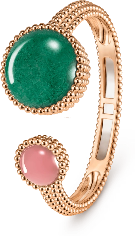 Van Cleef & Arpels,Perlée™ 25mm,25mm,Rose Gold,White,Quartz,Sapphire,Round,VCARPETJ00