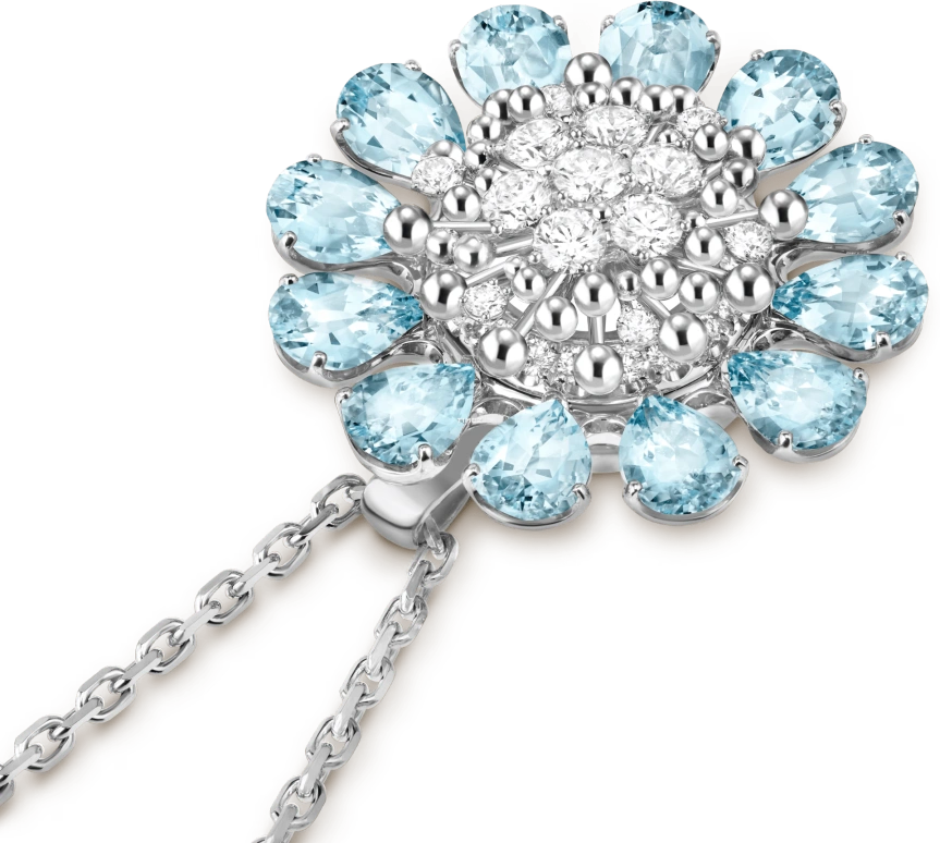 Van Cleef & Arpels,High Jewelry 12mm,12mm,White Gold,White,Quartz,Sapphire,Other,VCARPET600
