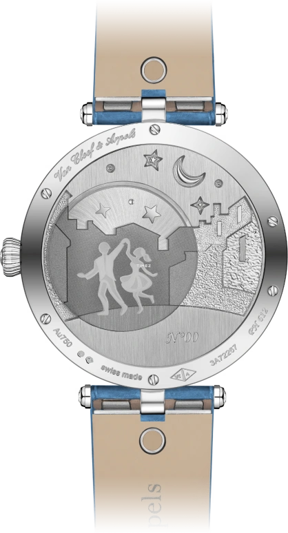 Van Cleef & Arpels,Poetic Complications® 38mm,38mm,White Gold,Multi-Color,Automatic,Retrograde,Round,VCARPERV00