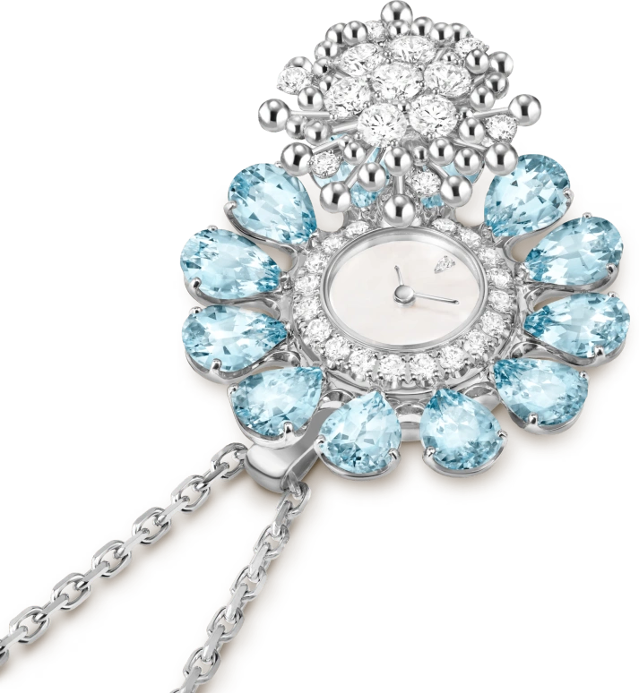 Van Cleef & Arpels,High Jewelry 12mm,12mm,White Gold,White,Quartz,Sapphire,Other,VCARPET600