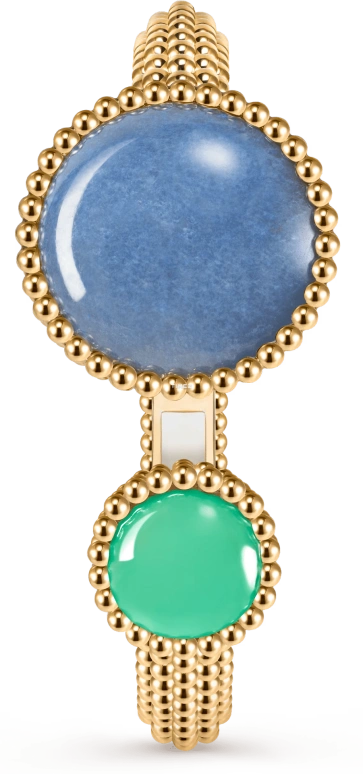 Van Cleef & Arpels,Perlée™ 25mm,25mm,Yellow Gold,White,Quartz,Sapphire,Round,VCARPETI00
