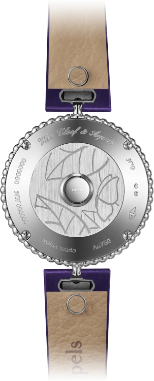Van Cleef & Arpels,Perlée™ 30mm,30mm,White Gold,Multi-Color,Green,Purple,Quartz,Sapphire,Round,VCARPEV300