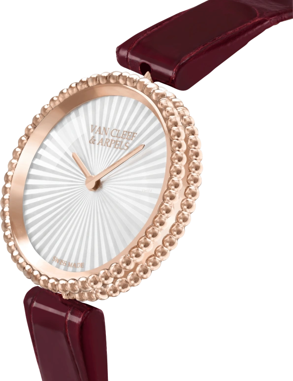 Van Cleef & Arpels,Other 30mm,30mm,Rose Gold,White,Quartz,Round,VCARPBMN00