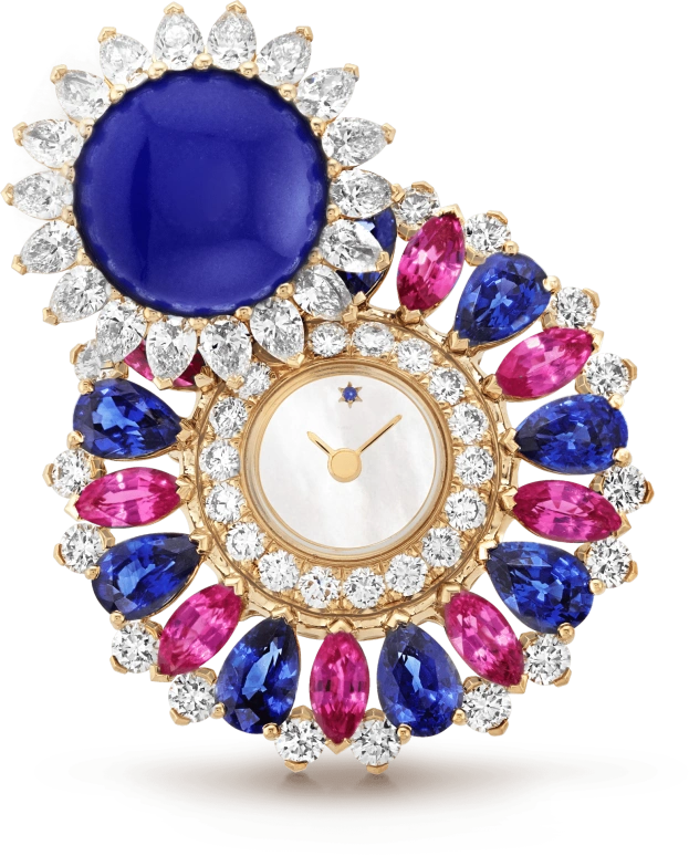 Van Cleef & Arpels,High Jewelry 159mm,159mm,Sapphire,Yellow Gold,White,Pink Red,Blue,Red,Lapis Lazuli,Sapphire,VCARO8X700