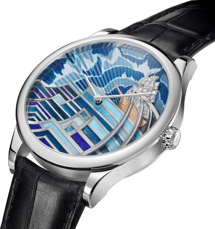 Van Cleef & Arpels,Midnight 42mm,42mm,White Gold,Multi-Color,Blue,Automatic,85hours,Sapphire,VCARPER800