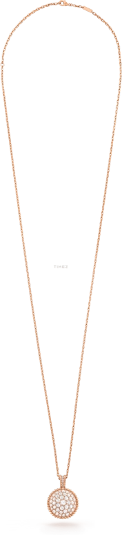 Van Cleef & Arpels,Perlée™ 25mm,25mm,Rose Gold,White,Quartz,Sapphire,Crystal Glass,Round,VCARO8WO00