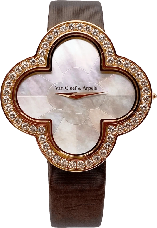 Van Cleef & Arpels,Alhambra® 40x40mm,40x40mm,Rose Gold,White,Quartz,Sapphire,Crystal Glass,Other,VCARO30100