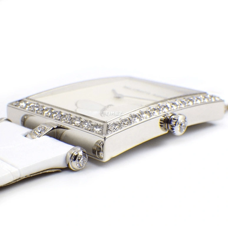 Van Cleef & Arpels,Lady Arpels 27x34mm,27x34mm,White Gold,White,Quartz,Sapphire,Crystal Glass,Rectangular,VCARF51000