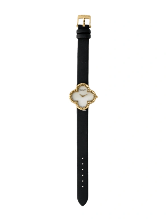 Van Cleef & Arpels,Alhambra® 29.30mm,29.30mm,Yellow Gold,White,Quartz,Sapphire,Crystal Glass,Other,VCARD21800