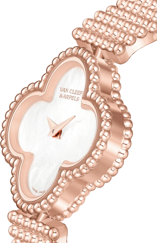 Van Cleef & Arpels,Alhambra® 22.70x22.70mm,22.70x22.70mm,Rose Gold,White,Quartz,Sapphire,Other,VCARPBNX00