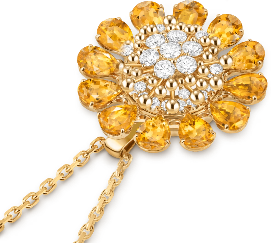 Van Cleef & Arpels,High Jewelry 12mm,12mm,Yellow Gold,White,Quartz,Sapphire,Other,VCARPET200