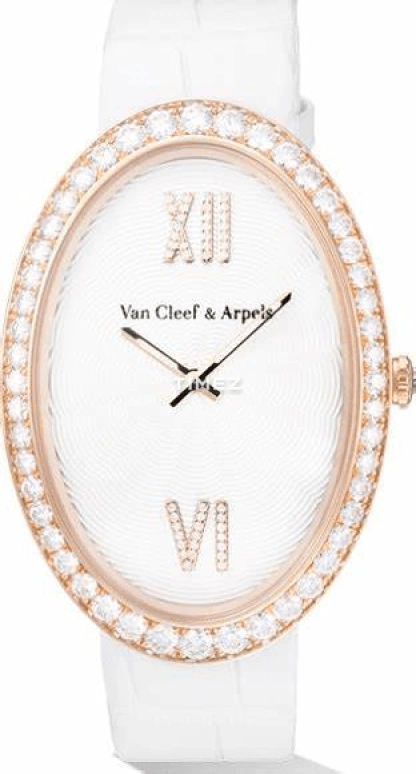 Van Cleef & Arpels,Lady Arpels ,Rose Gold,White,Quartz,Sapphire,Crystal Glass,Oval,VCARN9VD00