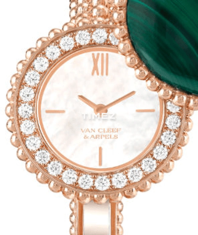 Van Cleef & Arpels,Perlée™ 25mm,25mm,Rose Gold,White,Quartz,Sapphire,VCARO8WJ00