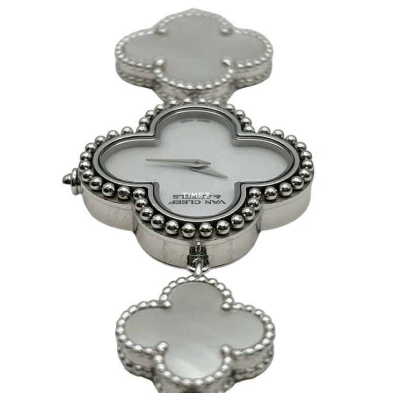 Van Cleef & Arpels,Alhambra® 29.30mm,29.30mm,White Gold,White,Quartz,Sapphire,Crystal Glass,Other,VCARD67700