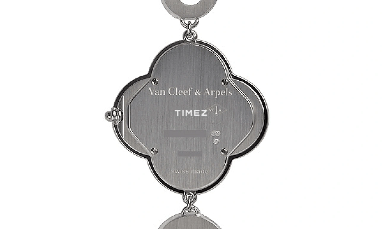 Van Cleef & Arpels,Alhambra® 29.30mm,29.30mm,White Gold,White,Quartz,Sapphire,Crystal Glass,Silver,VCARN5KB00
