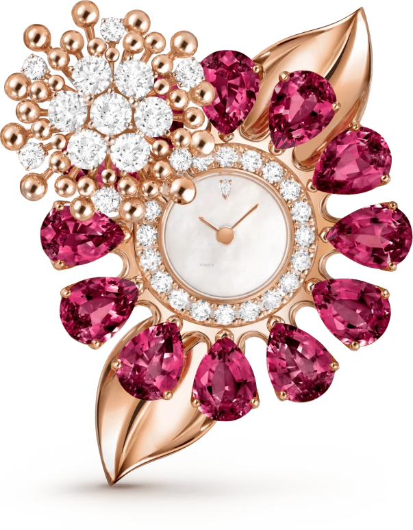 Van Cleef & Arpels,High Jewelry 12mm,12mm,Rose Gold,White,Quartz,Sapphire,Other,VCARPET500