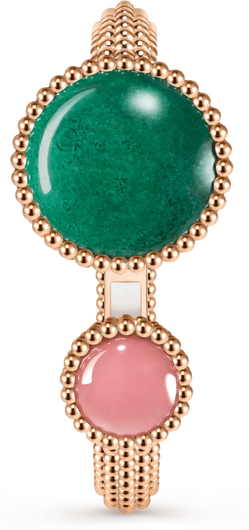 Van Cleef & Arpels,Perlée™ 25mm,25mm,Rose Gold,White,Quartz,Sapphire,Round,VCARPETJ00