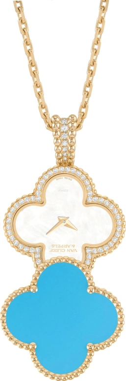 Van Cleef & Arpels,Alhambra® ,Yellow Gold,White,Quartz,Gold,Diamonds,VCARO8ZY00