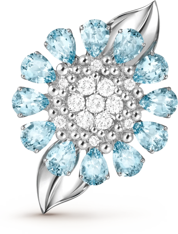 Van Cleef & Arpels,High Jewelry 12mm,12mm,White Gold,White,Quartz,Sapphire,Other,VCARPET600