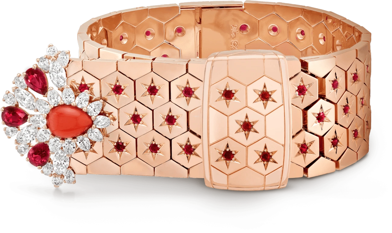 Van Cleef & Arpels,High Jewelry 159mm,159mm,Rose Gold,White,Sapphire,Crystal Glass,VCARO8X800