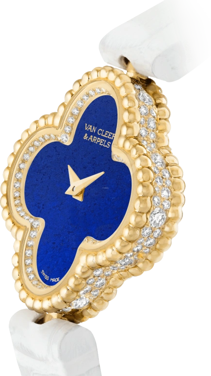 Van Cleef & Arpels,Alhambra® 22.70mm,22.70mm,Yellow Gold,Blue,Quartz,Gold,Diamonds,VCARPBEG00
