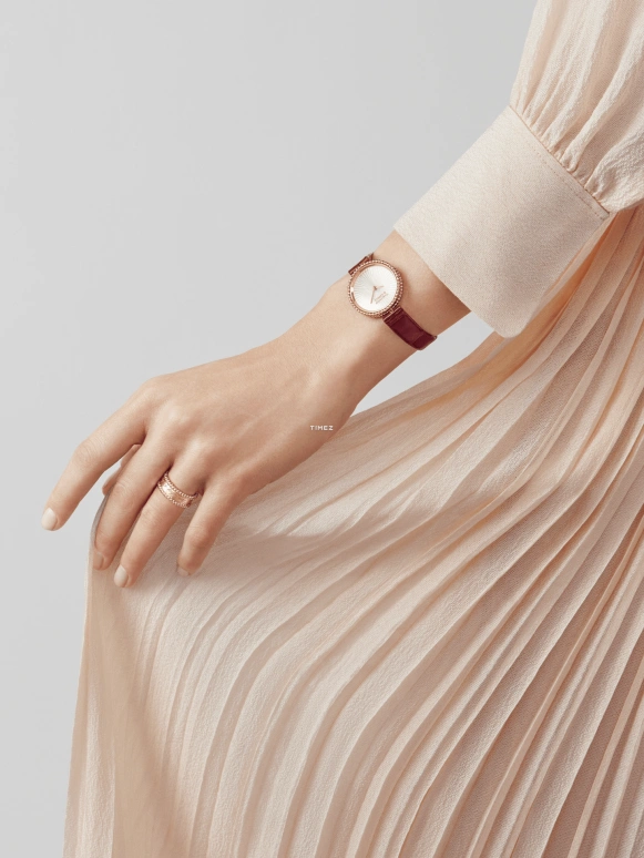 Van Cleef & Arpels,Other 30mm,30mm,Rose Gold,White,Quartz,Round,VCARPBMN00