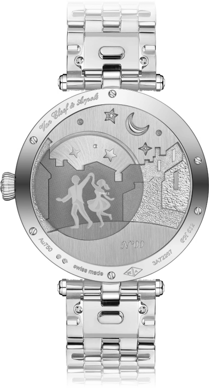 Van Cleef & Arpels,Poetic Complications® 38mm,38mm,White Gold,Blue,Black,Automatic,Retrograde,Round,VCARPET800