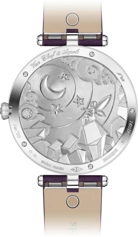 Van Cleef & Arpels,Extraordinary Dials™ 41mm,41mm,White Gold,Multi-Color,Grey,Purple,Handwound,38hours,In-house Caliber,VCARPERB00