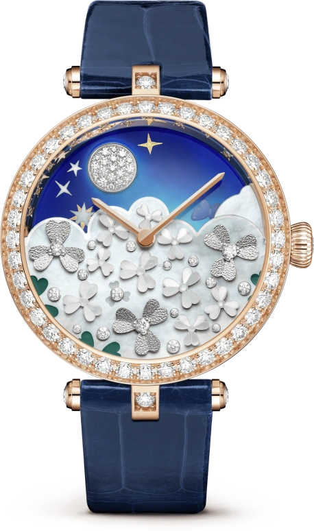 Van Cleef & Arpels,Other 33mm,33mm,Rose Gold,Multi-Color,Handwound,Round,VCARPBKD00